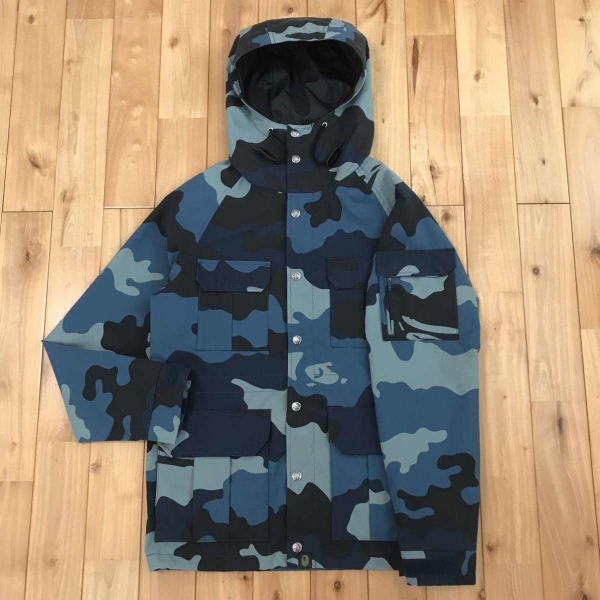 Bape BAPE woodland camo nylon hoodie jacket a bathing ape Size US M / EU 48-50 / 2 - 2 Thumbnail