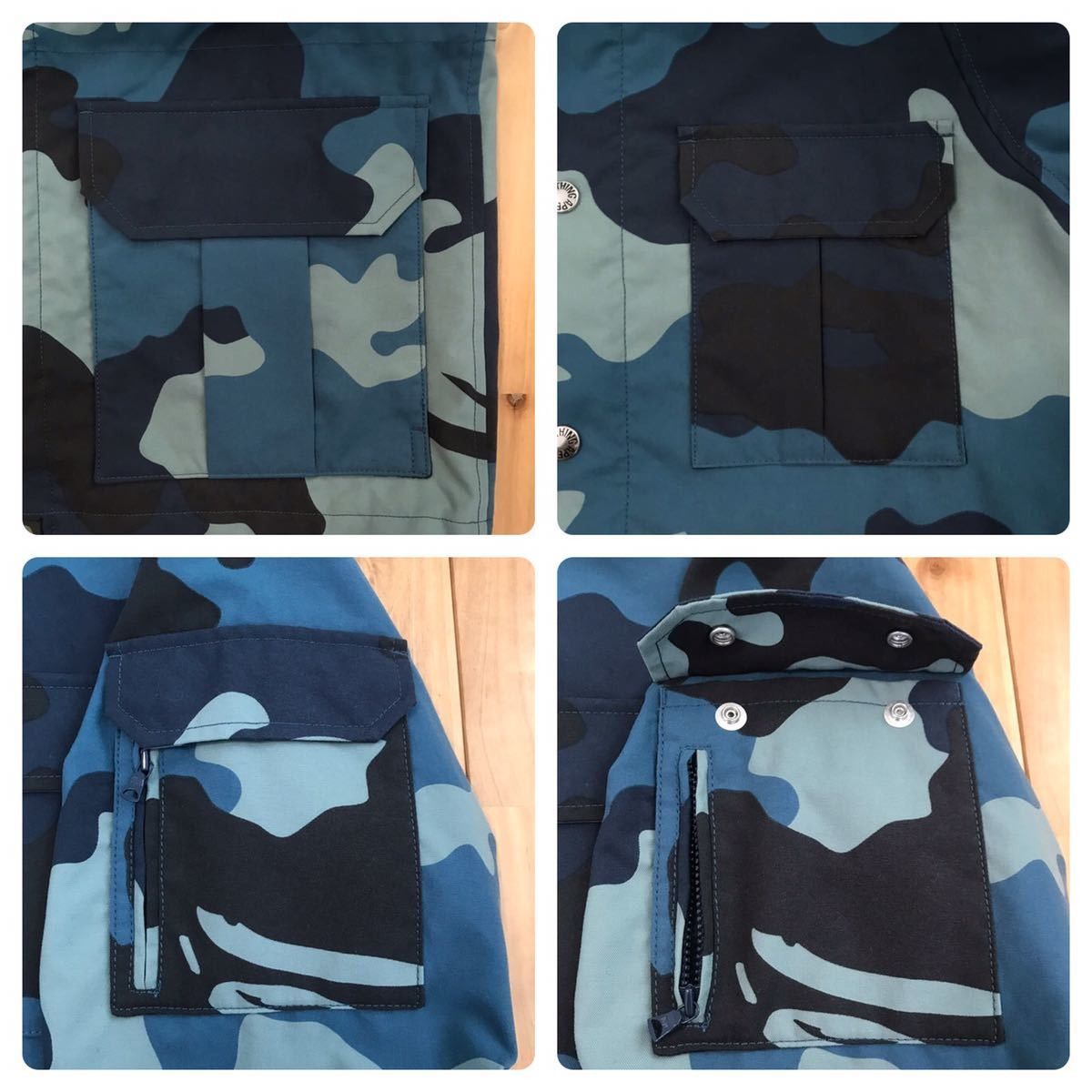 Bape BAPE woodland camo nylon hoodie jacket a bathing ape Size US M / EU 48-50 / 2 - 7 Thumbnail