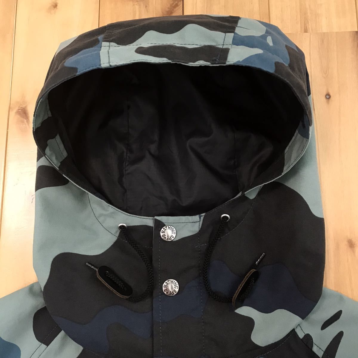 Bape BAPE woodland camo nylon hoodie jacket a bathing ape Size US M / EU 48-50 / 2 - 4 Thumbnail
