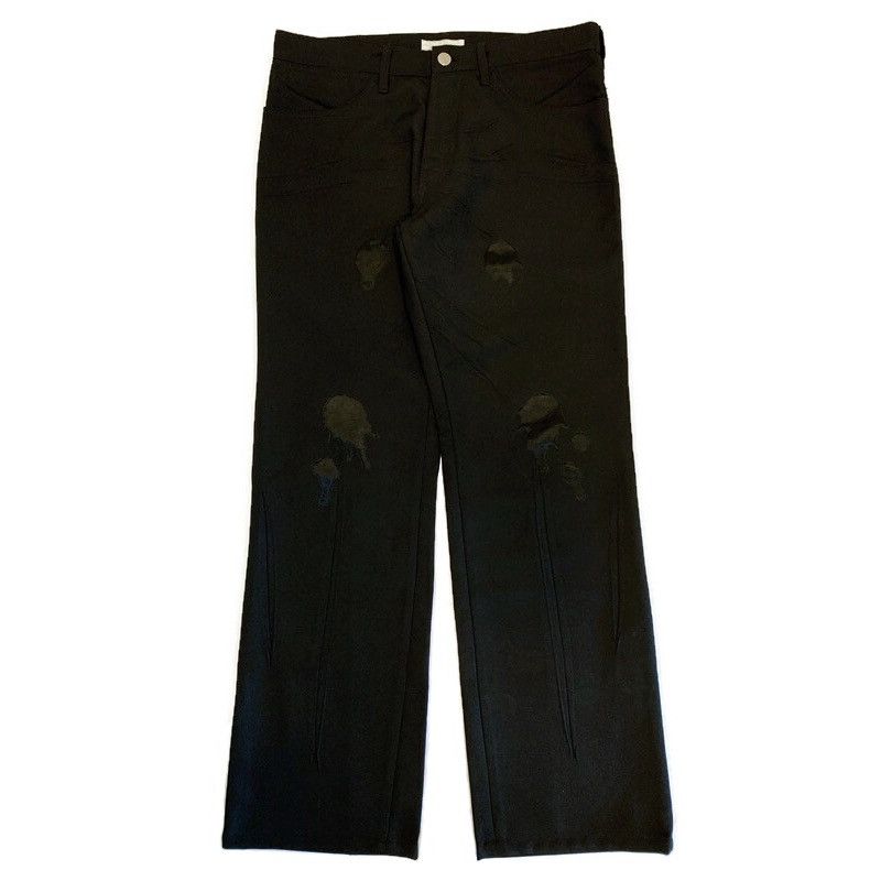 image of Number N Ine Number (N)Ine 2002Ss “Modern Age” Ink Spill Pants in Black, Men's (Size 31)