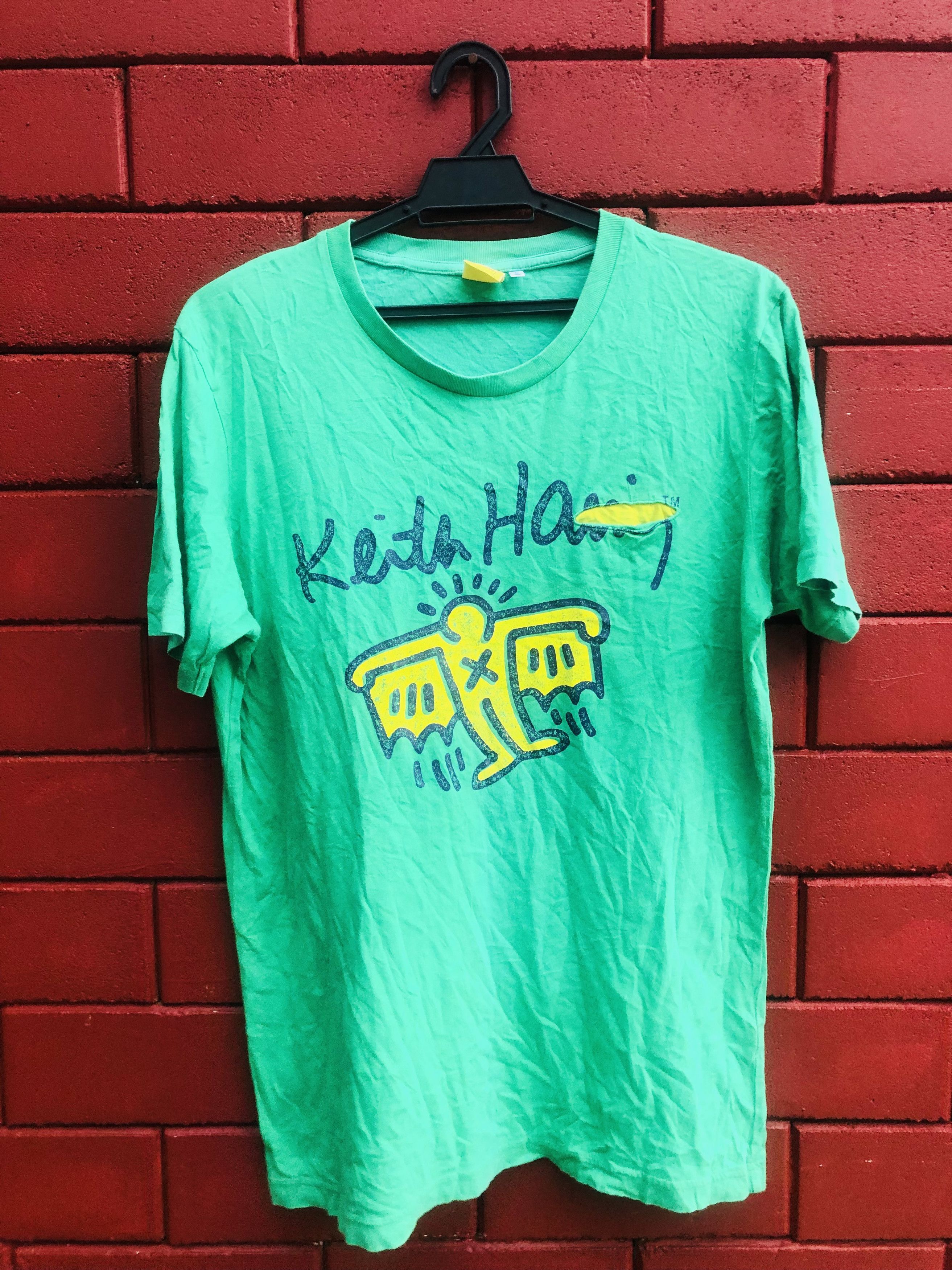 Japanese Brand × Keith Haring Vintage Keith Haring Bat Fly Designar Fashion Style Shirt Size US M / EU 48-50 / 2 - 1 Thumbnail