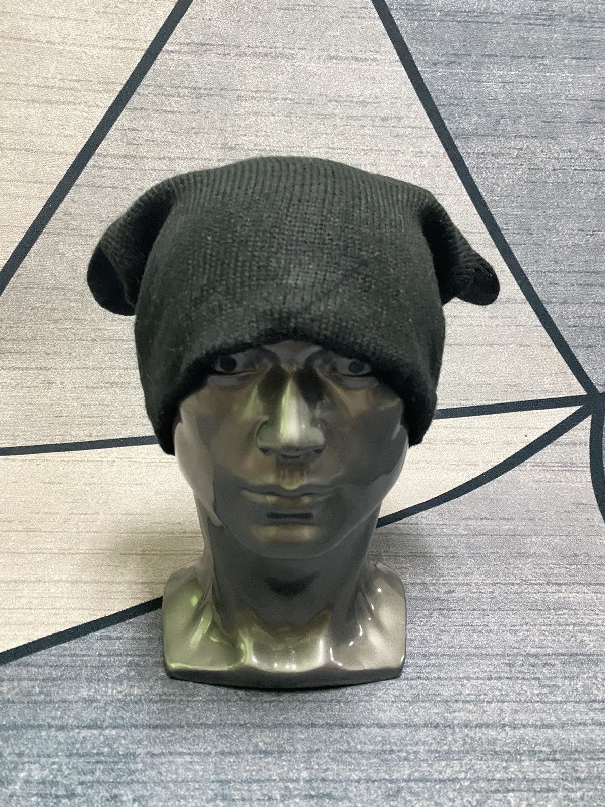 image of Disney Mickey Mouse Bunny Ear Horn Beanie Hat in Black, Men's
