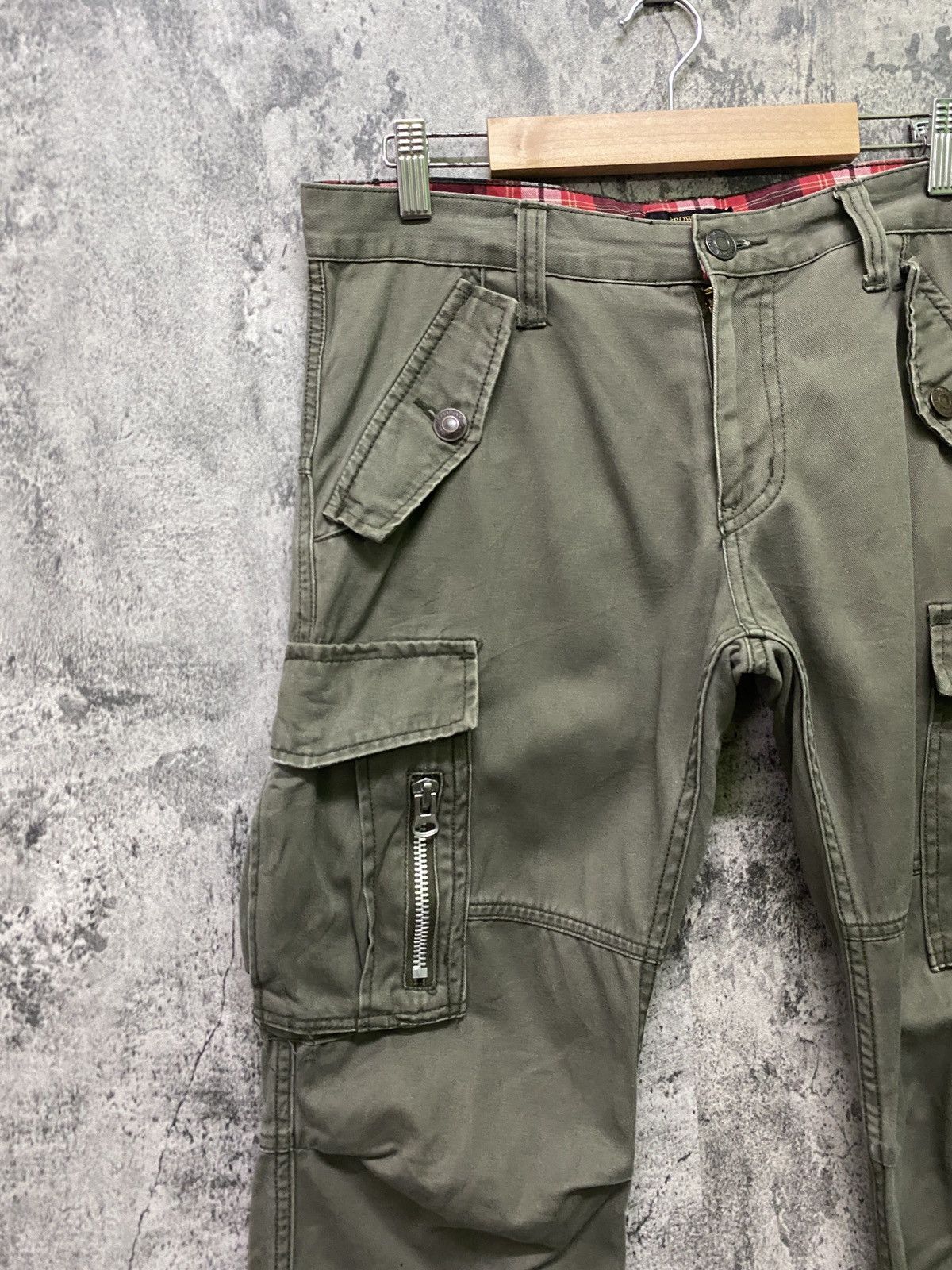 Japanese Brand Japan BROWNY Multipocket Cargo Double Waist Low Rise Pants Size US 30 / EU 46 - 4 Thumbnail