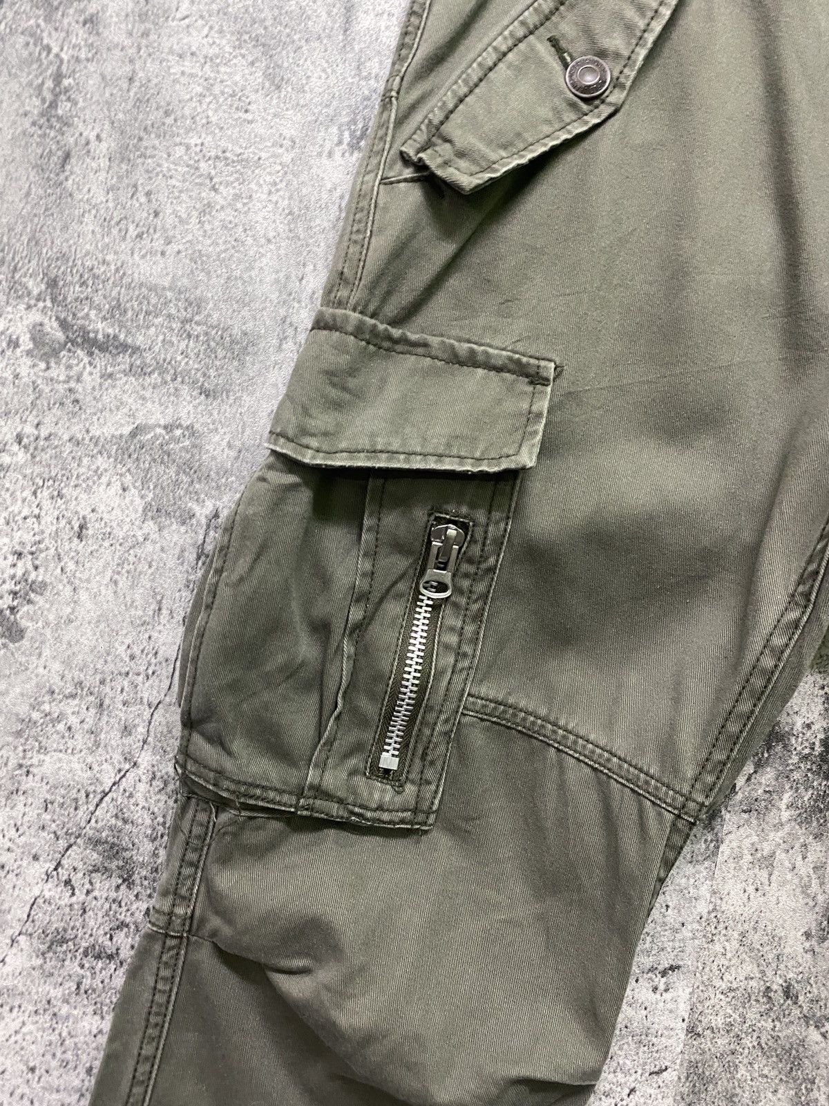 Japanese Brand Japan BROWNY Multipocket Cargo Double Waist Low Rise Pants Size US 30 / EU 46 - 8 Thumbnail
