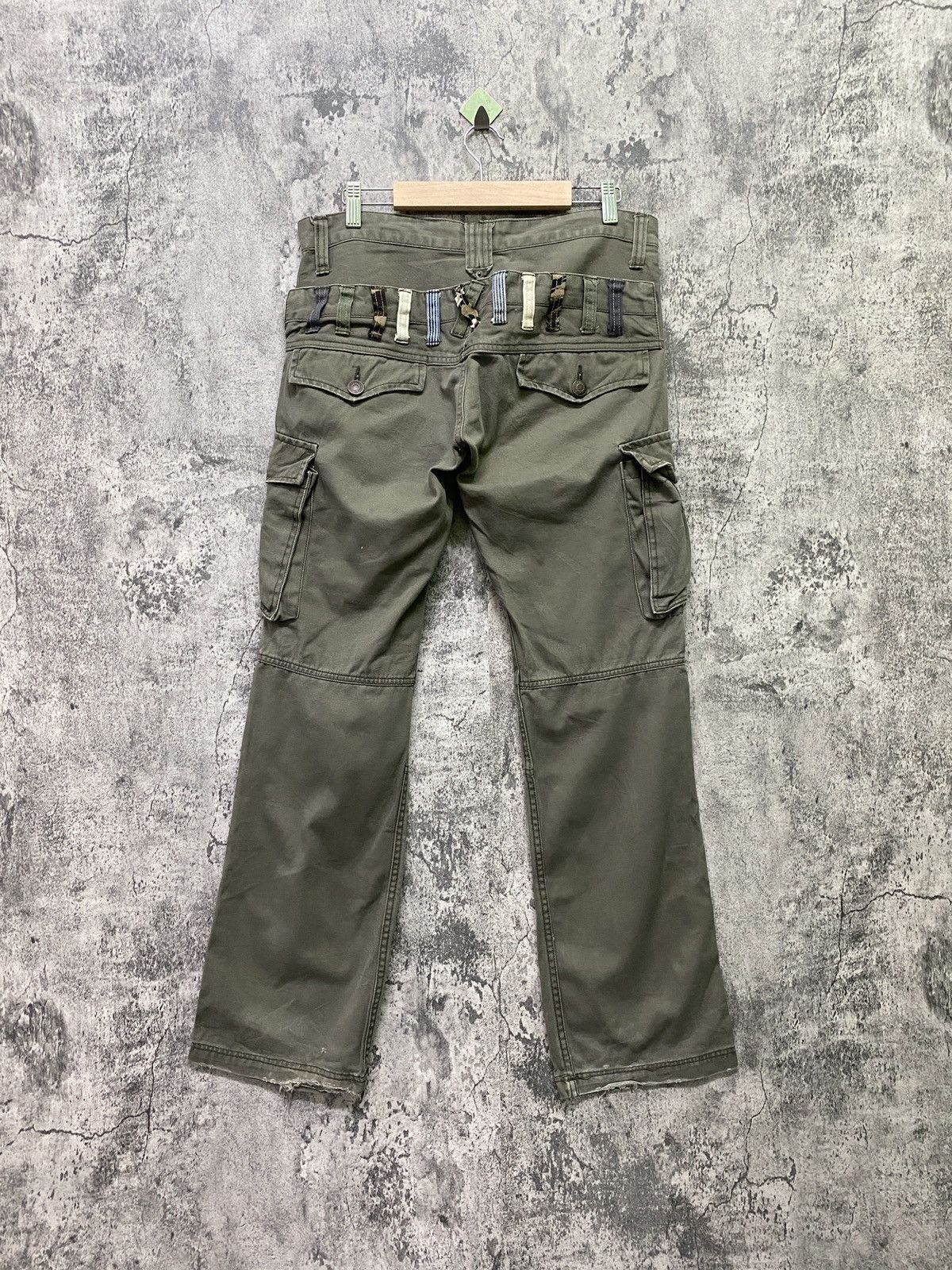 Japanese Brand Japan BROWNY Multipocket Cargo Double Waist Low Rise Pants Size US 30 / EU 46 - 2 Thumbnail