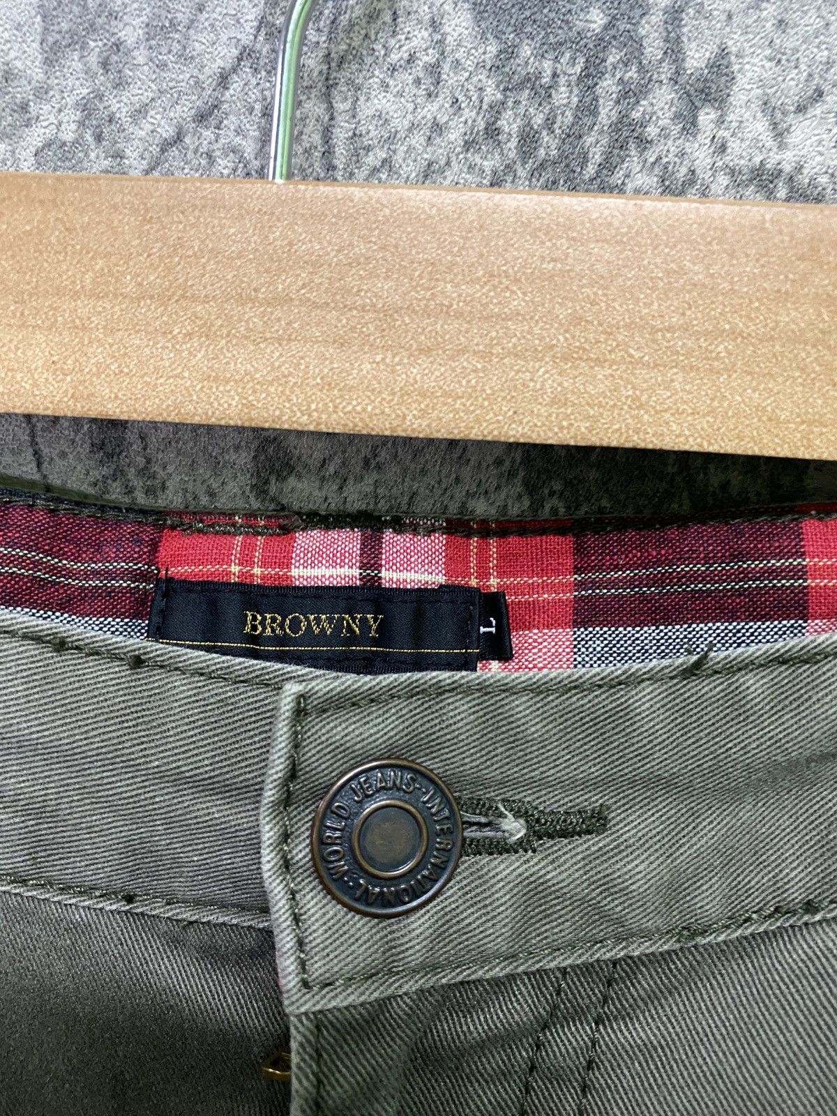 Japanese Brand Japan BROWNY Multipocket Cargo Double Waist Low Rise Pants Size US 30 / EU 46 - 10 Thumbnail