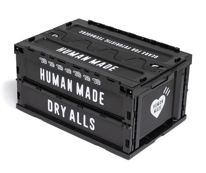 image of Human Made 74L Foldable Container in Black, Men's