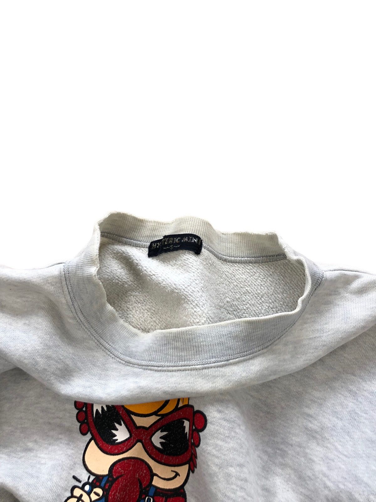 Hysteric Glamour 1990s Hysteric Glamour Thrashed Boxy Crop Sweatshirt Size US S / EU 44-46 / 1 - 7 Thumbnail