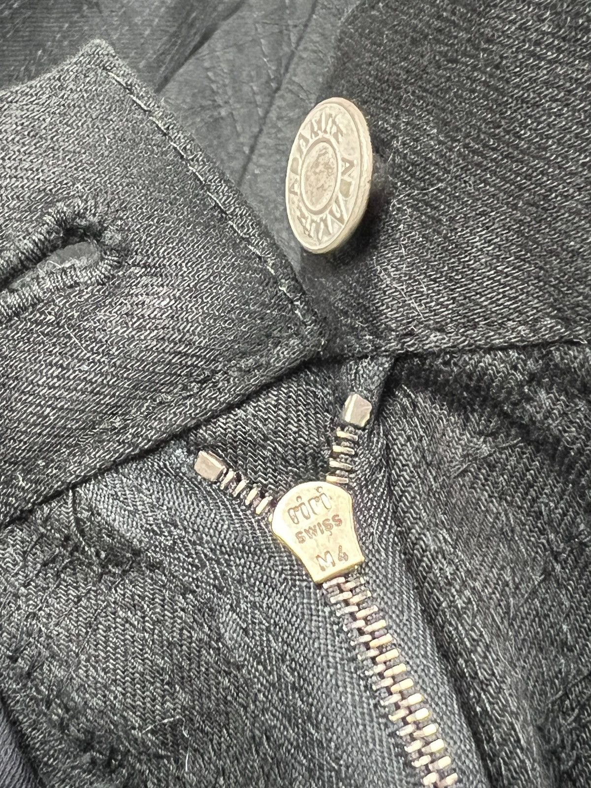 Japanese Brand Adamite 🇯🇵 Zig-Zag Stitching Pattern Slim Denim Undercover Size US 30 / EU 46 - 15 Thumbnail