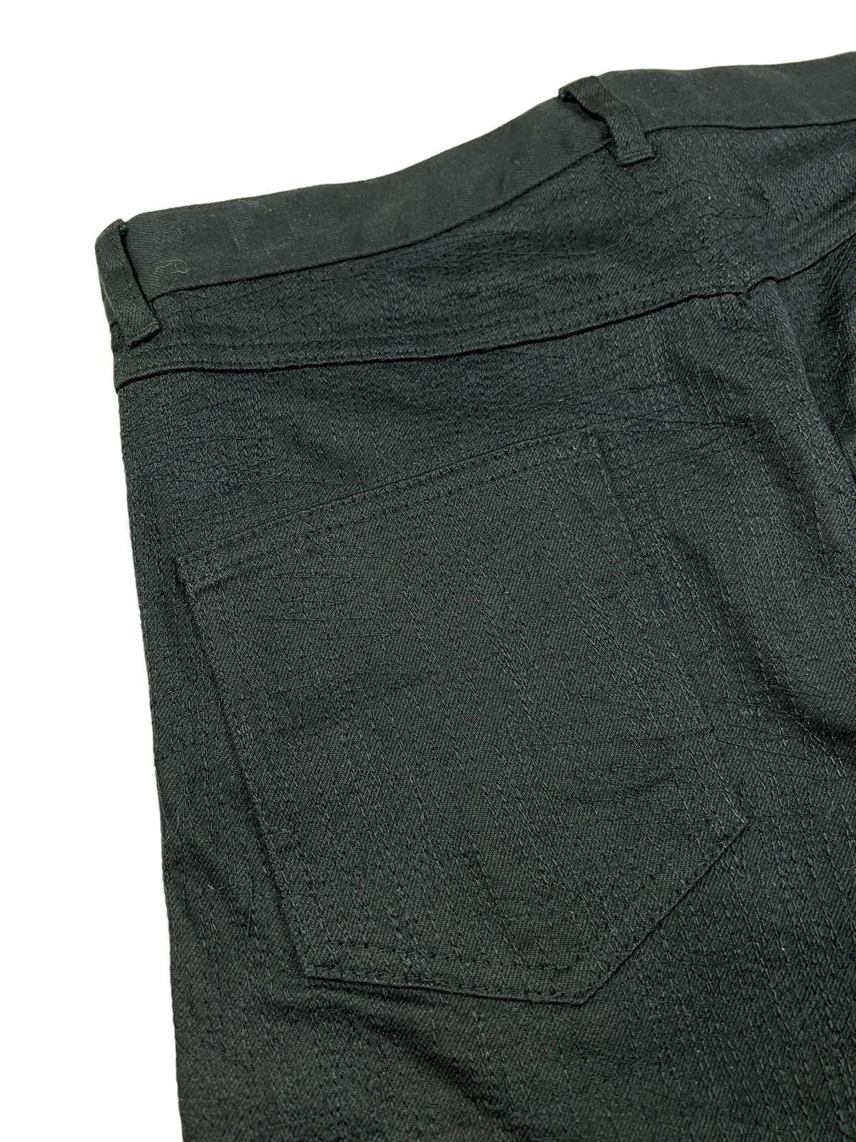 Japanese Brand Adamite 🇯🇵 Zig-Zag Stitching Pattern Slim Denim Undercover Size US 30 / EU 46 - 8 Thumbnail