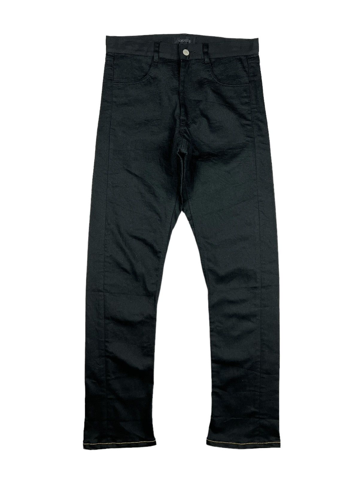 Japanese Brand Adamite 🇯🇵 Zig-Zag Stitching Pattern Slim Denim Undercover Size US 30 / EU 46 - 3 Thumbnail