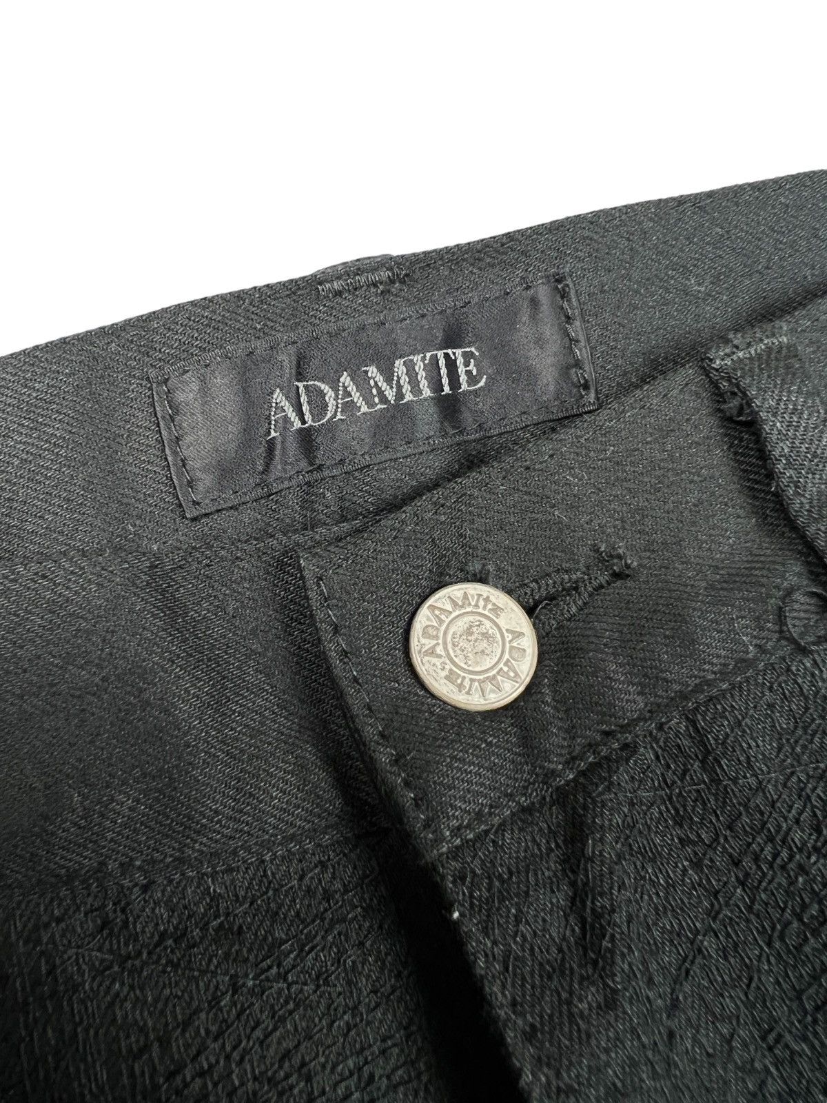 Japanese Brand Adamite 🇯🇵 Zig-Zag Stitching Pattern Slim Denim Undercover Size US 30 / EU 46 - 11 Thumbnail