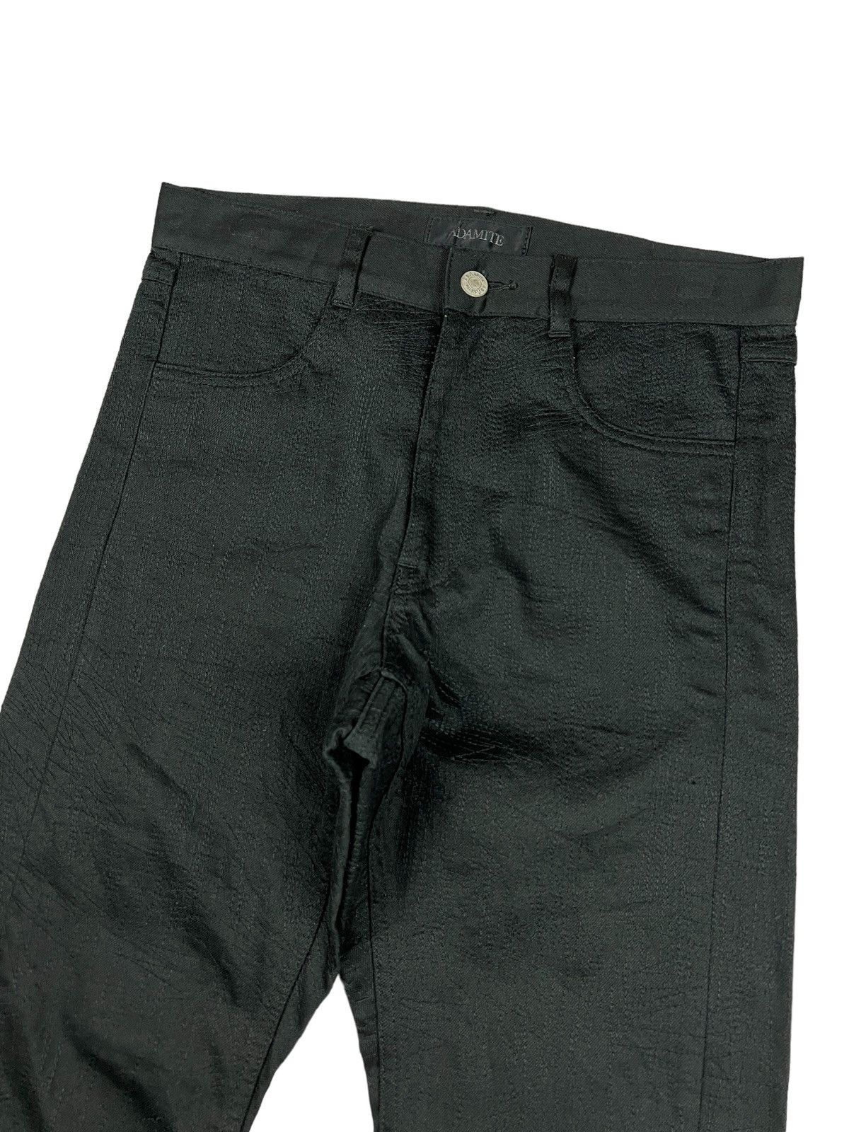 Japanese Brand Adamite 🇯🇵 Zig-Zag Stitching Pattern Slim Denim Undercover Size US 30 / EU 46 - 1 Thumbnail