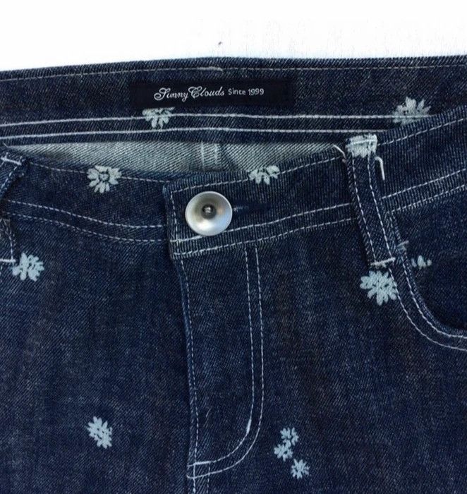 Japanese Brand Japanese Brand Sunny Cloud Overprinted Flower Denim Pant Size US 31 - 3 Thumbnail