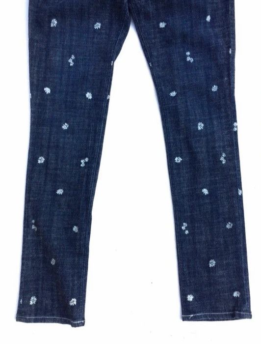 Japanese Brand Japanese Brand Sunny Cloud Overprinted Flower Denim Pant Size US 31 - 4 Thumbnail