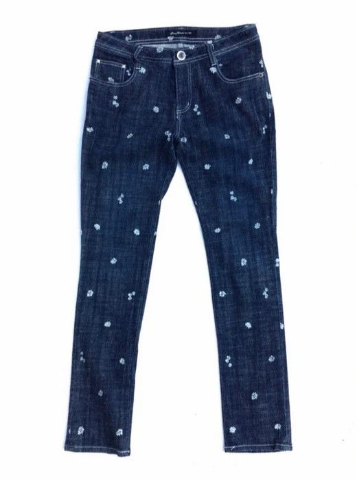 Japanese Brand Japanese Brand Sunny Cloud Overprinted Flower Denim Pant Size US 31 - 1 Thumbnail