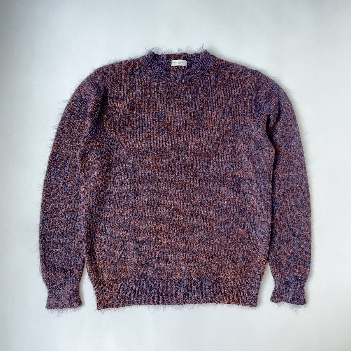 Dries Van Noten Bronze/Blue Mohair Sweater Size US L / EU 52-54 / 3 - 1 Thumbnail