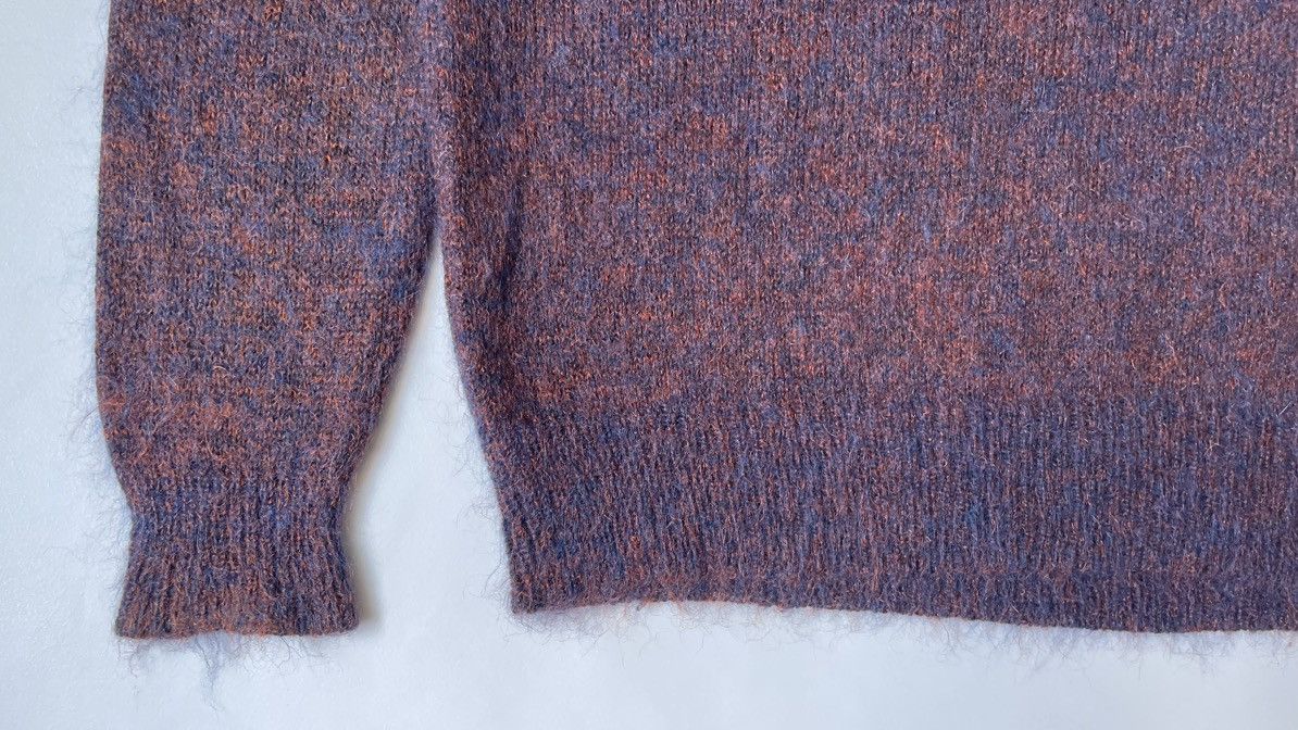 Dries Van Noten Bronze/Blue Mohair Sweater Size US L / EU 52-54 / 3 - 9 Thumbnail