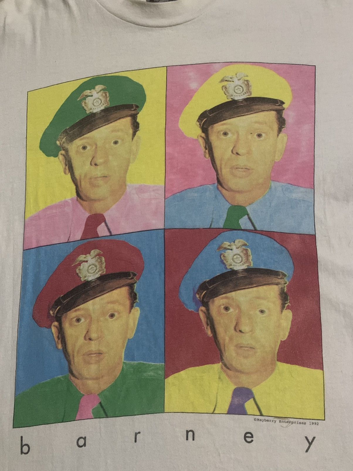 Vintage 90s AMERICAN TV SHOW BARNEY ANDY GRIFFITH SHOW ANDY WARHOLL Size US L / EU 52-54 / 3 - 3 Thumbnail