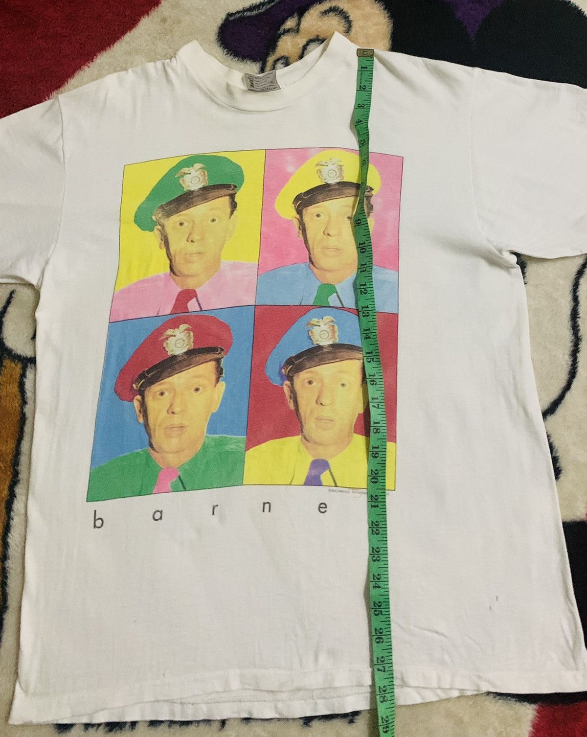 Vintage 90s AMERICAN TV SHOW BARNEY ANDY GRIFFITH SHOW ANDY WARHOLL Size US L / EU 52-54 / 3 - 10 Thumbnail