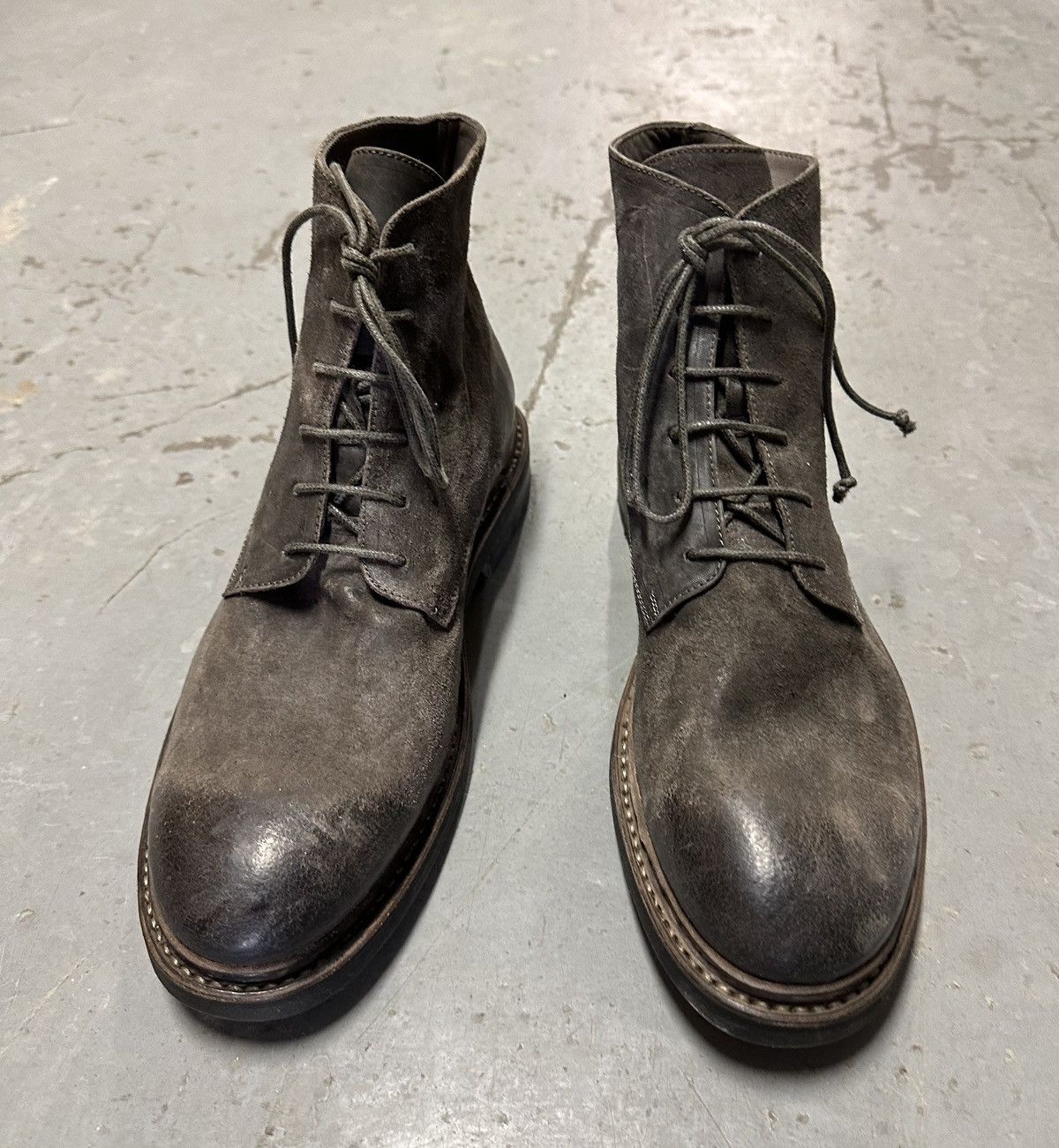 image of The Last Conspiracy Buri Lace Up Boots in Grey, Men's (Size 9)