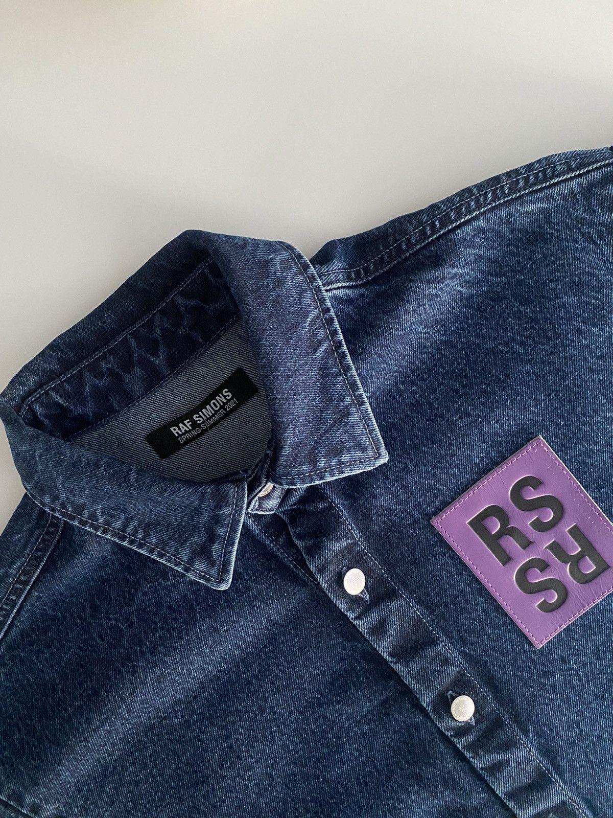 Raf Simons Raf Simons Straight Fit Denim Jacket with logo Size US M / EU 48-50 / 2 - 3 Thumbnail