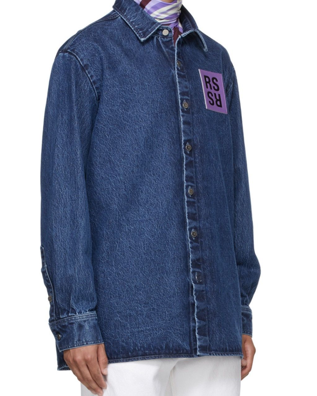 Raf Simons Raf Simons Straight Fit Denim Jacket with logo Size US M / EU 48-50 / 2 - 2 Thumbnail