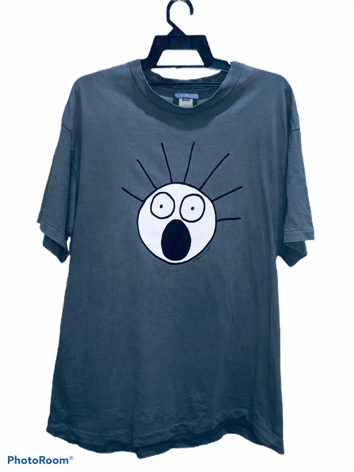 Levi's × Levi's Vintage Clothing Vintage 90s SCARED GUY x LEVIS tees copyright 1994 Size US L / EU 52-54 / 3 - 1 Thumbnail