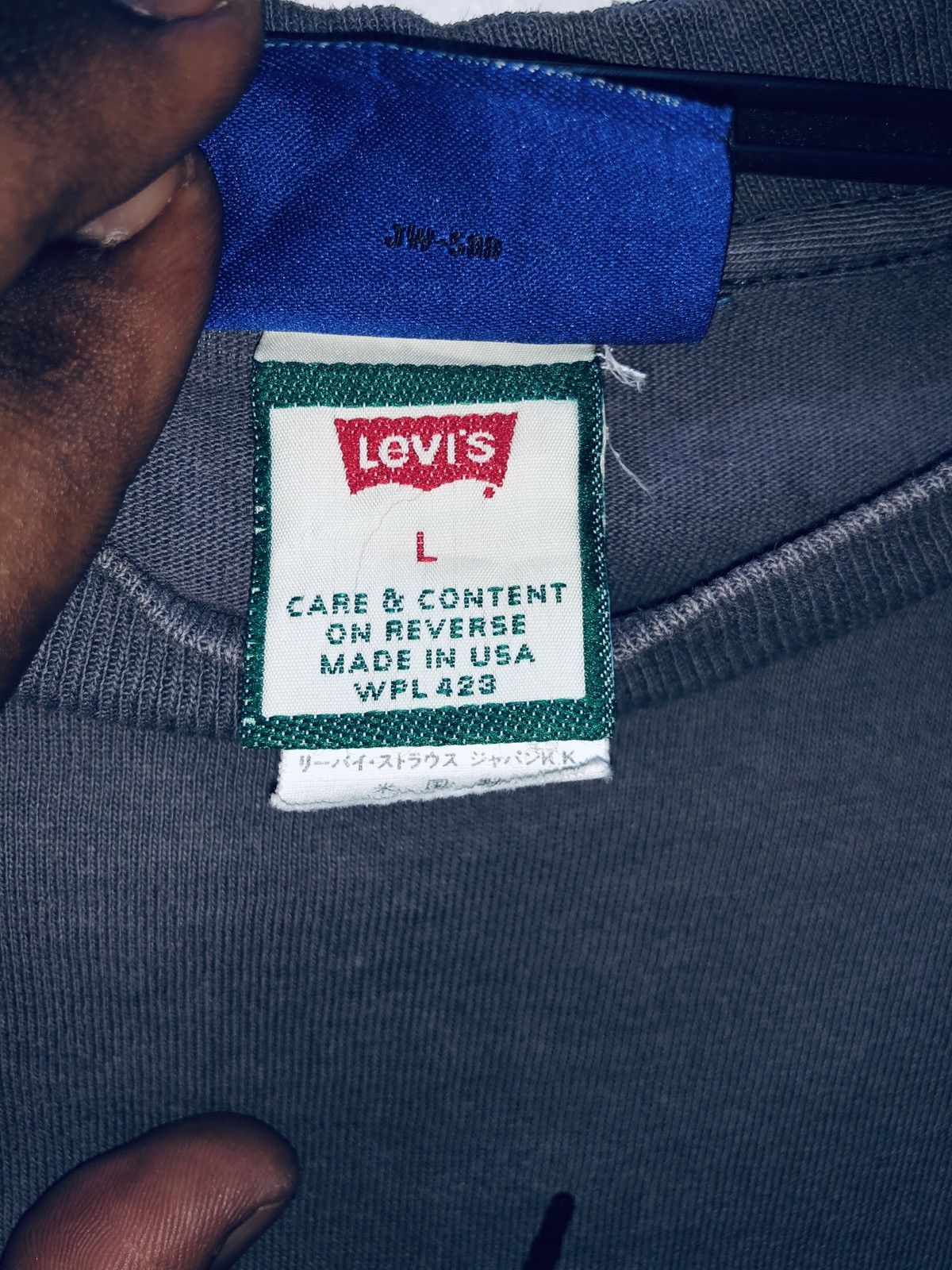 Levi's × Levi's Vintage Clothing Vintage 90s SCARED GUY x LEVIS tees copyright 1994 Size US L / EU 52-54 / 3 - 6 Thumbnail
