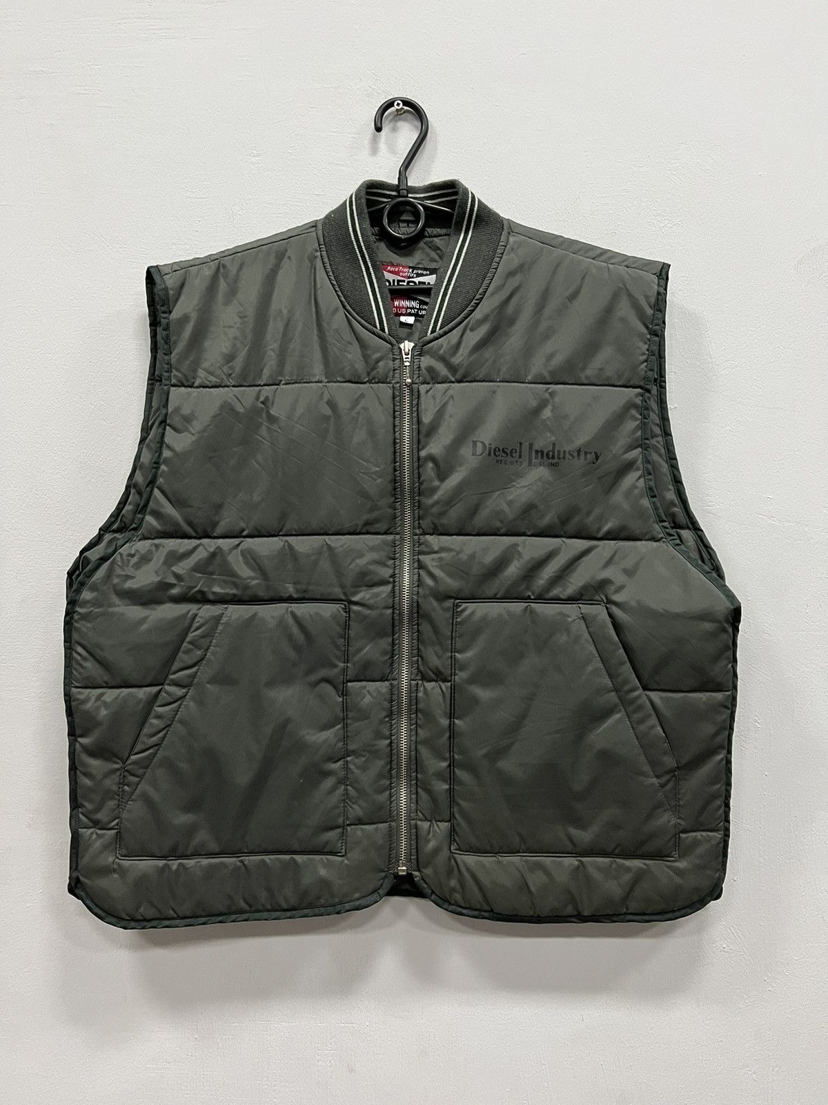 Vintage Diesel Vest Olive 1990s