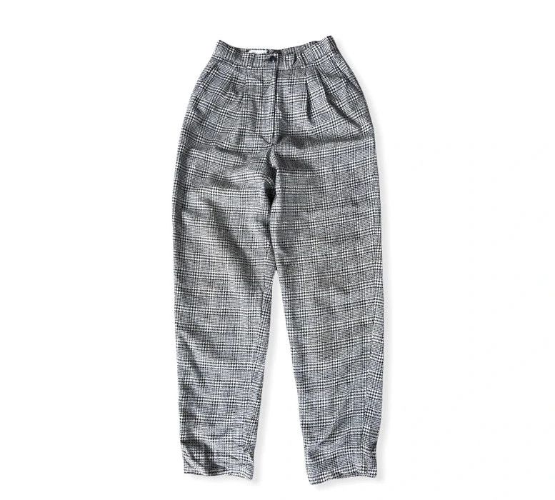 Japanese Brand × Kensho Abe Japanese Brand Kensho Abe Plaid Tartan Baggy Wool Pant Size US 26 / EU 42 - 1 Thumbnail