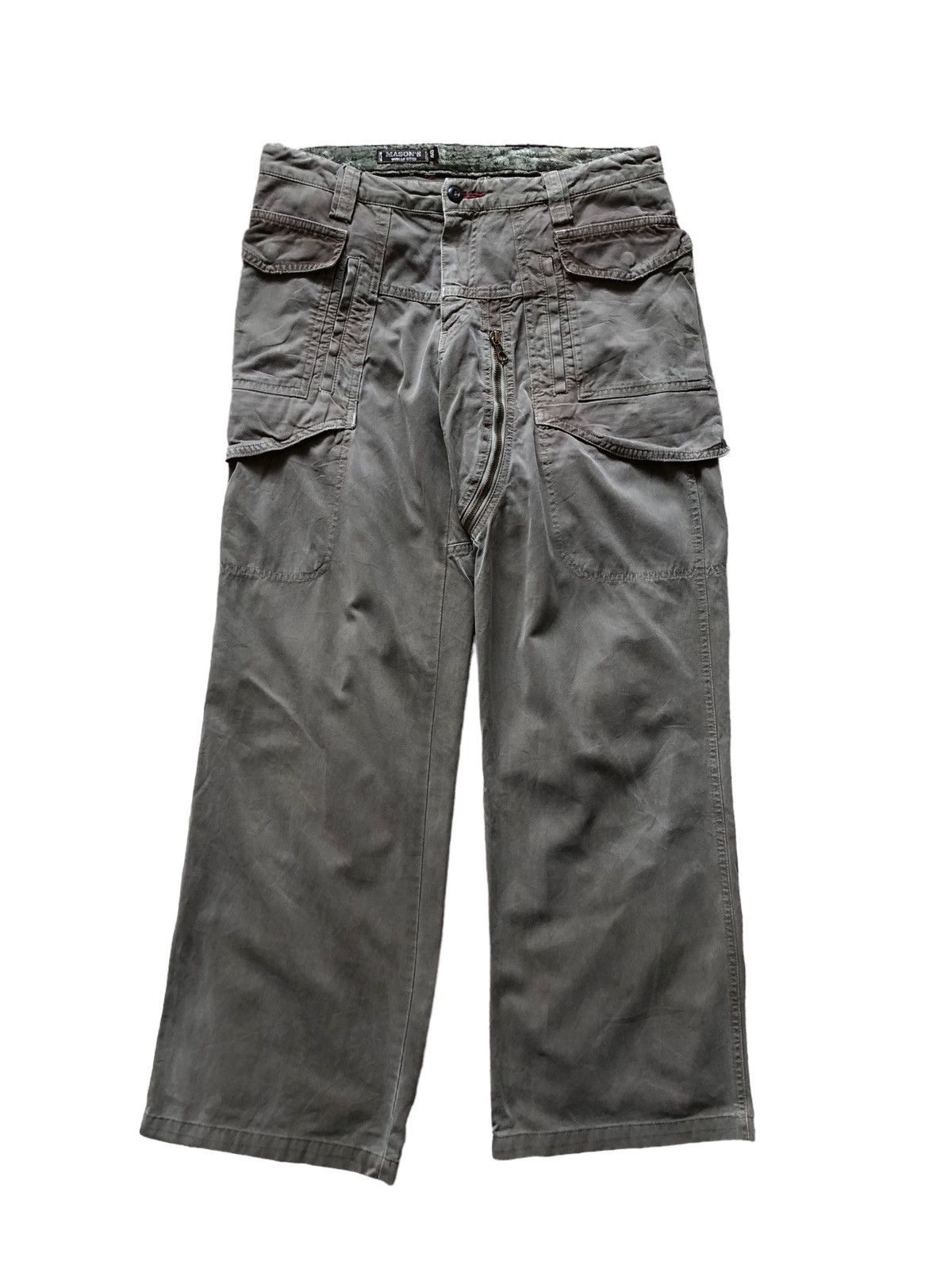 Vintage 2000s Mason’s Multi-pocket Cargo Optimum Zip pants Size US 30 / EU 46 - 1 Thumbnail