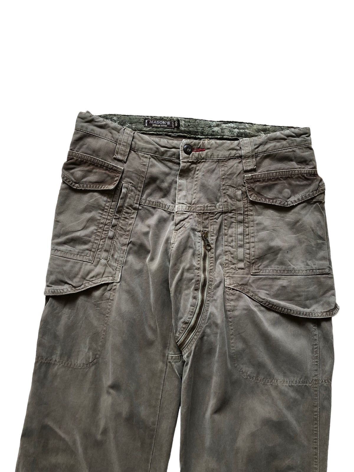 Vintage 2000s Mason’s Multi-pocket Cargo Optimum Zip pants Size US 30 / EU 46 - 3 Thumbnail