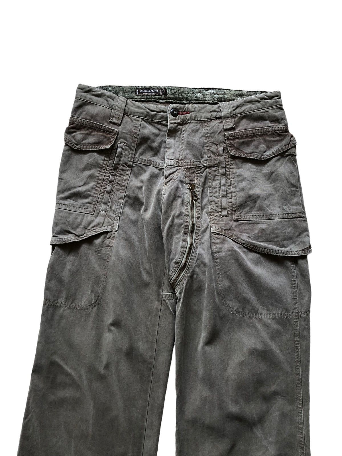Vintage 2000s Mason’s Multi-pocket Cargo Optimum Zip pants Size US 30 / EU 46 - 2 Thumbnail