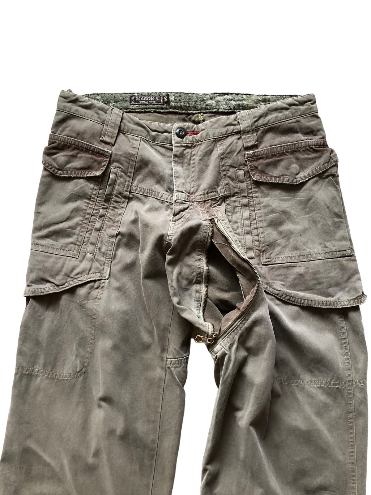 Vintage 2000s Mason’s Multi-pocket Cargo Optimum Zip pants Size US 30 / EU 46 - 4 Thumbnail
