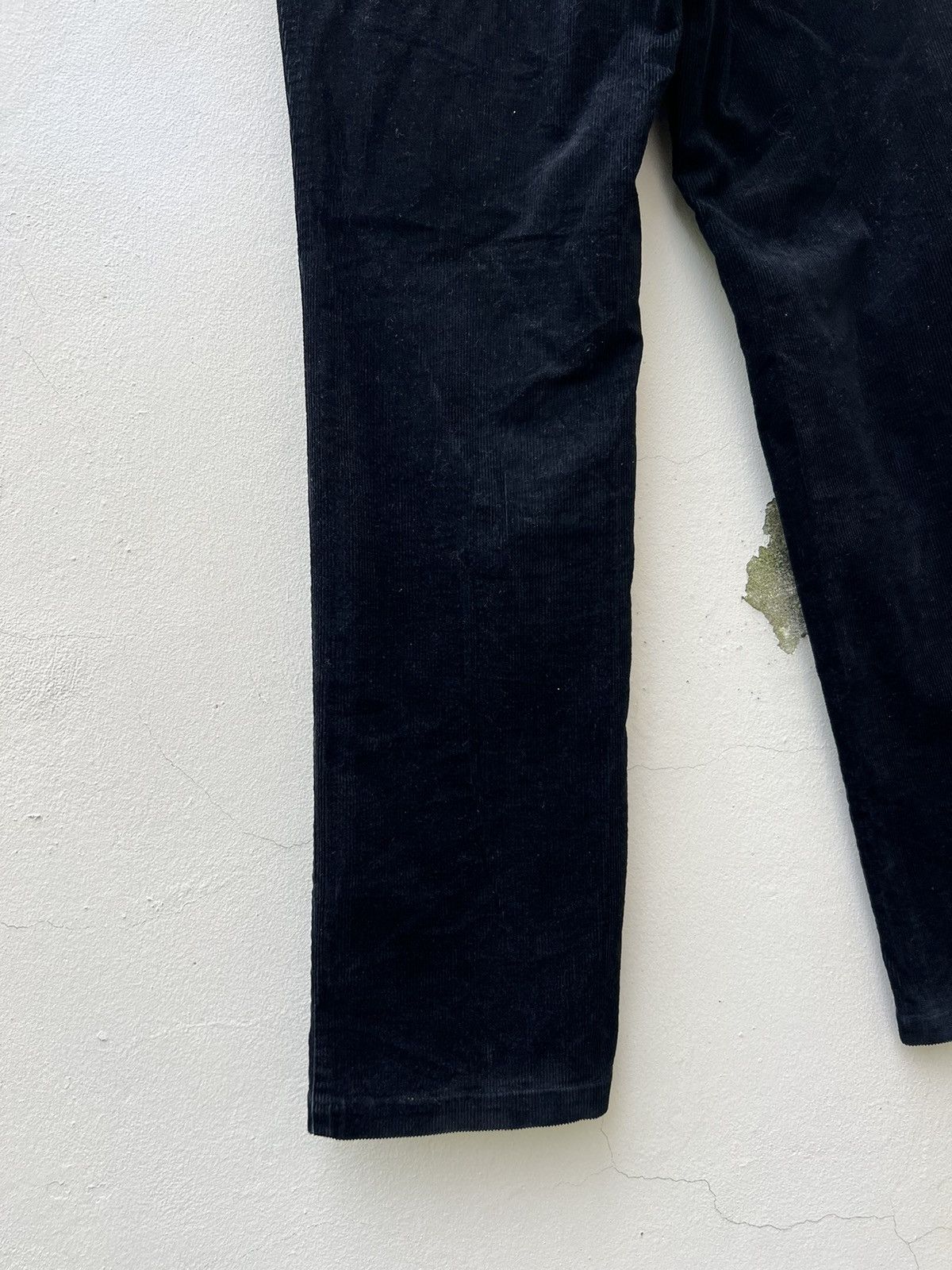 Vintage Vintage Yohji Yamamoto AAR Durban Black Corduroy Pant Size US 31 - 16 Thumbnail
