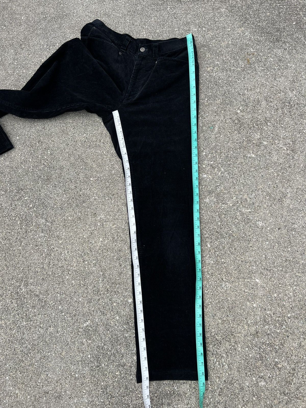 Vintage Vintage Yohji Yamamoto AAR Durban Black Corduroy Pant Size US 31 - 4 Thumbnail
