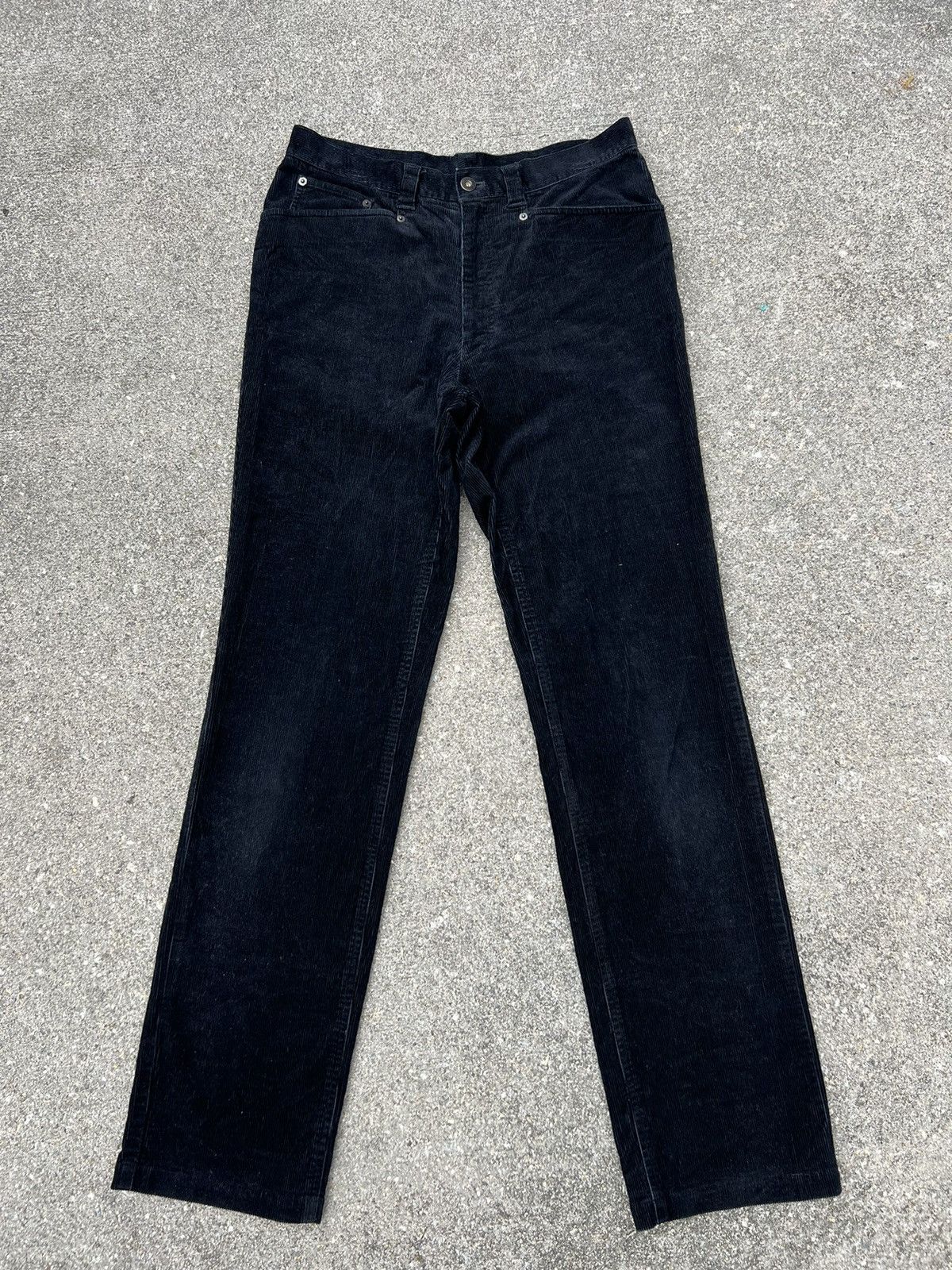 Vintage Vintage Yohji Yamamoto AAR Durban Black Corduroy Pant Size US 31 - 1 Thumbnail