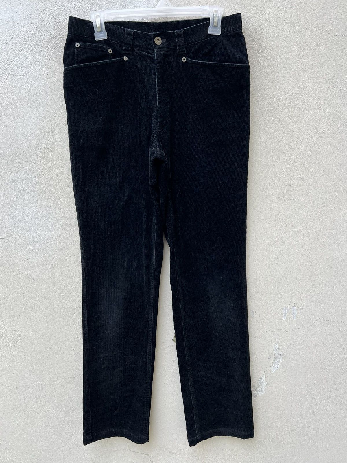 Vintage Vintage Yohji Yamamoto AAR Durban Black Corduroy Pant Size US 31 - 6 Thumbnail