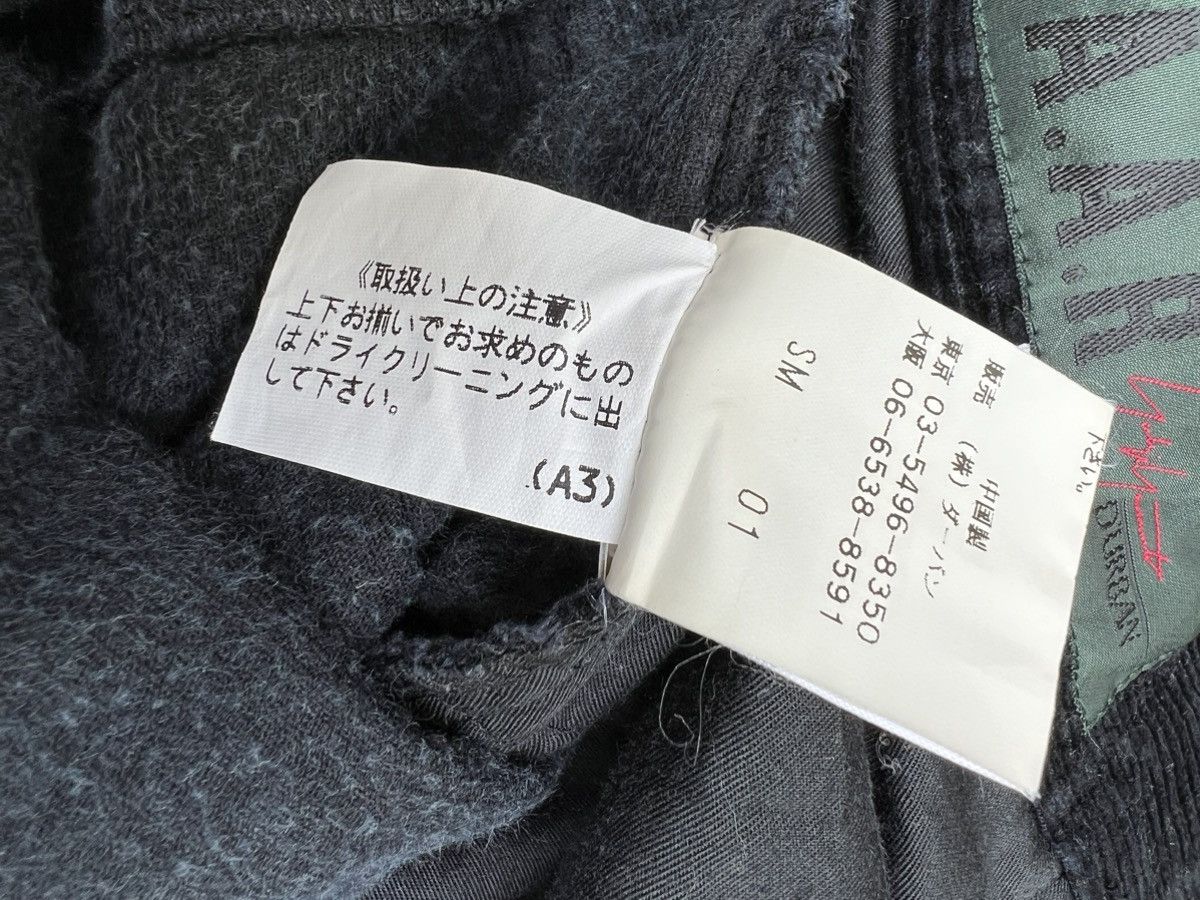 Vintage Vintage Yohji Yamamoto AAR Durban Black Corduroy Pant Size US 31 - 21 Thumbnail