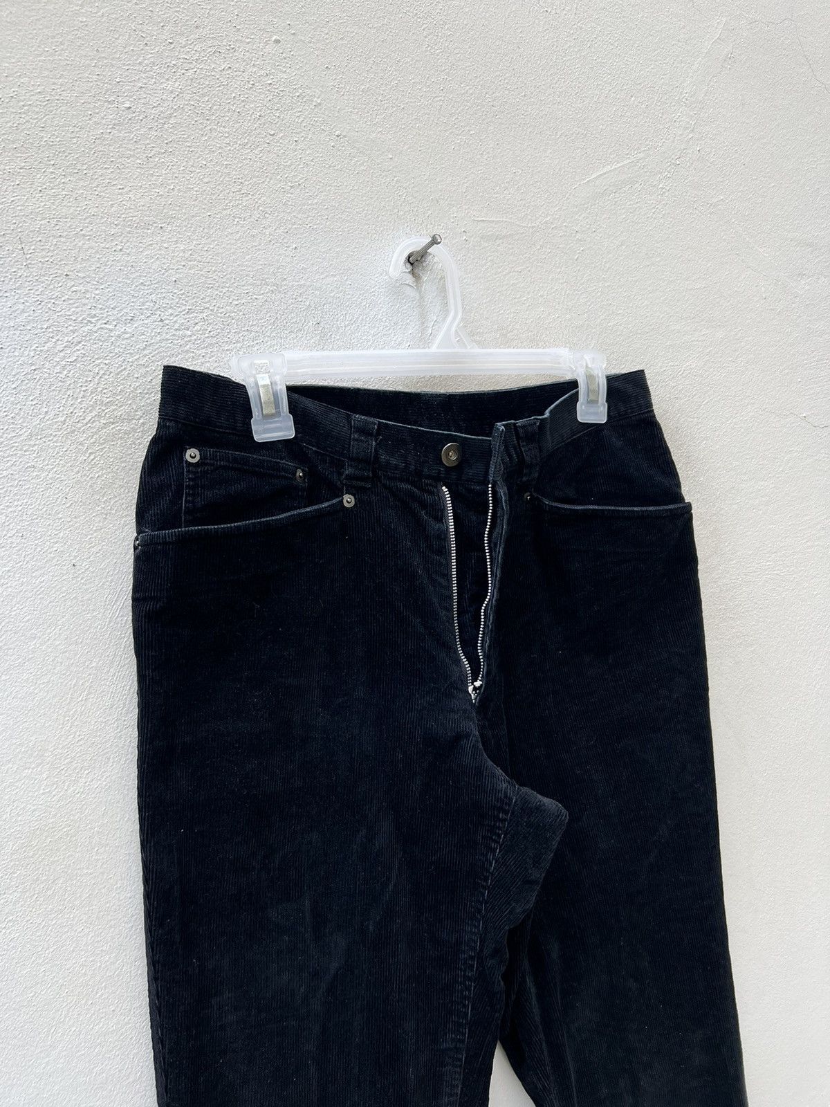 Vintage Vintage Yohji Yamamoto AAR Durban Black Corduroy Pant Size US 31 - 8 Thumbnail