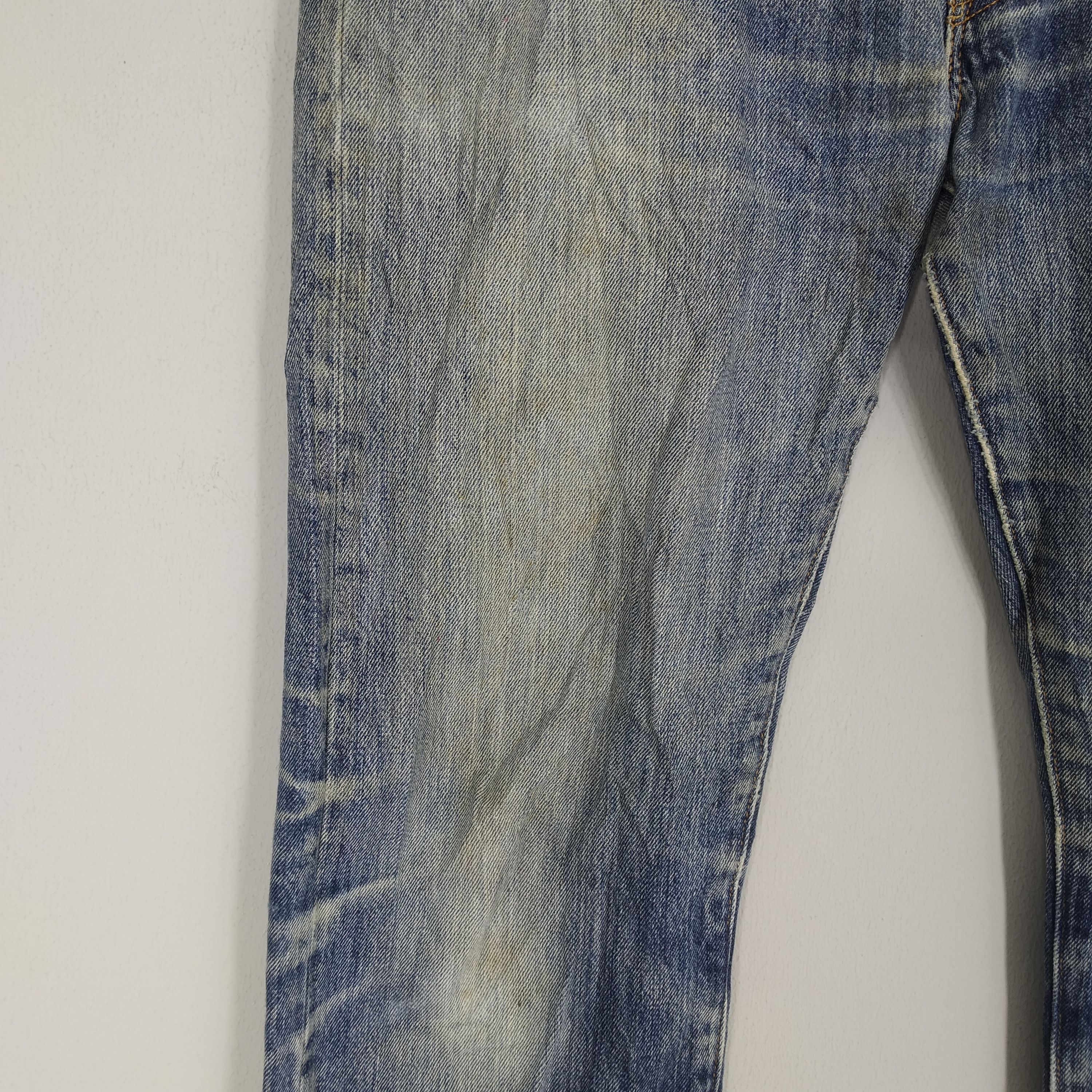 Jean Size 37 Vintage Levi's 501 Stonewash Blue Ripped Denim Jeans Size US 37 - 6 Thumbnail