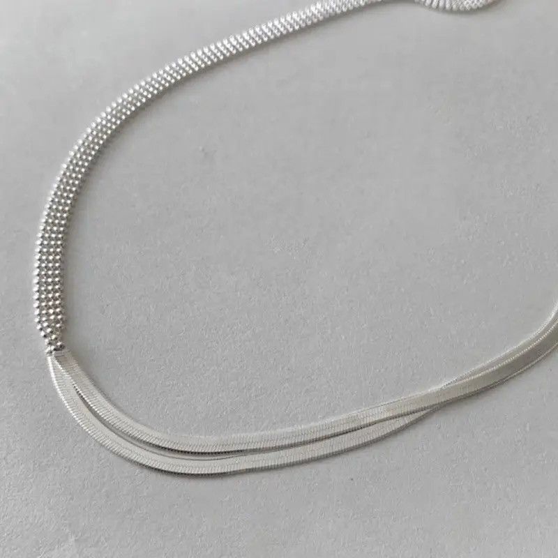 Jewelry Elegant Creative Double Layer Necklace Size ONE SIZE - 1 Thumbnail