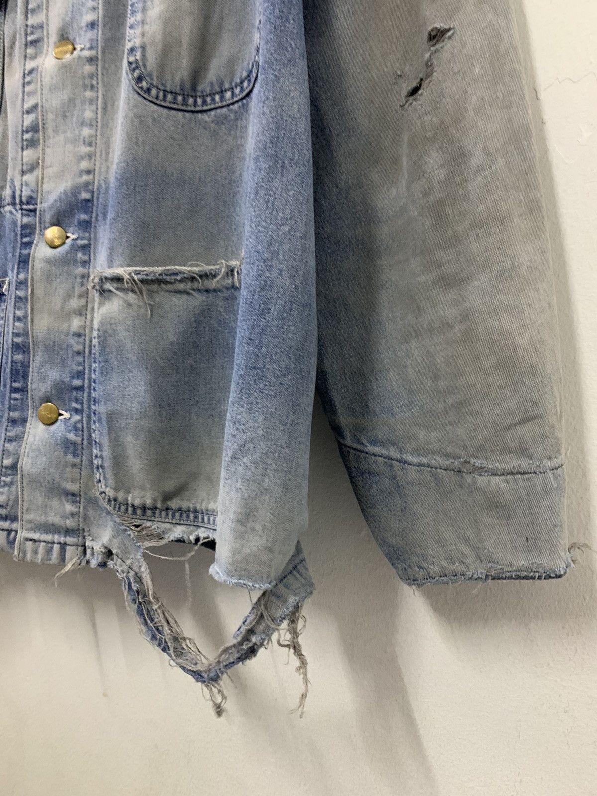 Carhartt Vintage Carhartt Thrashed Chore Denim 90s Size US L / EU 52-54 / 3 - 6 Thumbnail