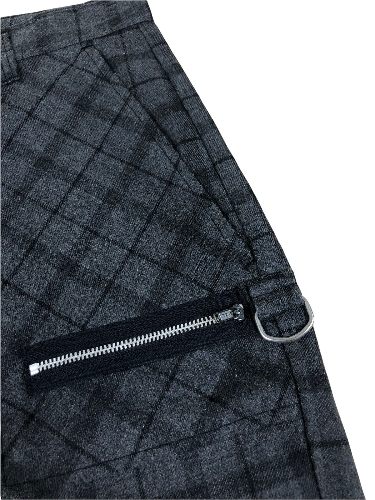 Japanese Brand × Seditionaries × Vintage 1990s Acid Jazz Japan Plaid Bondage Baggy Pant Size US 29 - 4 Thumbnail