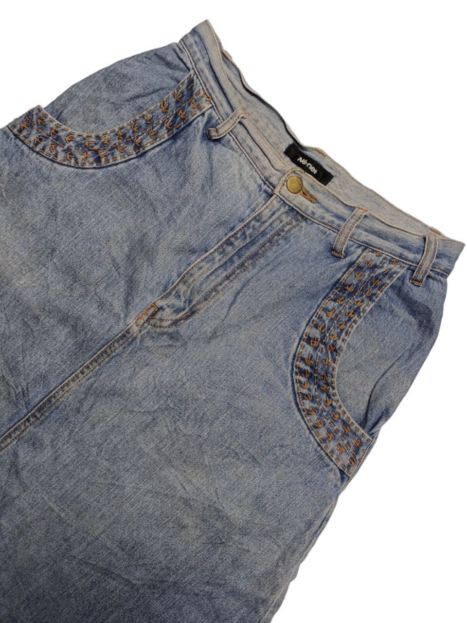 Issey Miyake × Japanese Brand × Ne-Net Ne-Net Denim Skirt Size 27" / US 4 / IT 40 - 3 Thumbnail