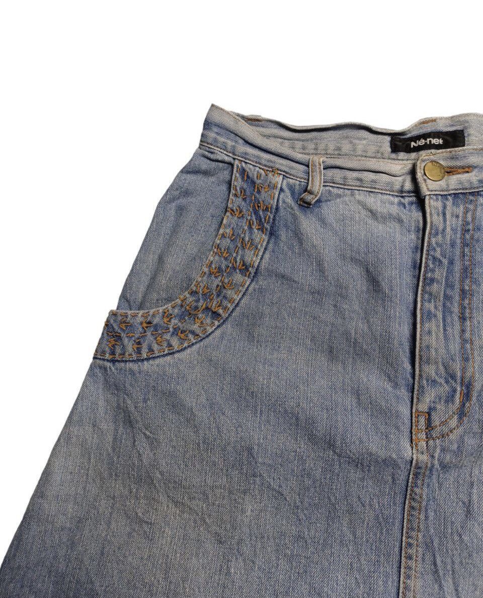 Issey Miyake × Japanese Brand × Ne-Net Ne-Net Denim Skirt Size 27" / US 4 / IT 40 - 6 Thumbnail