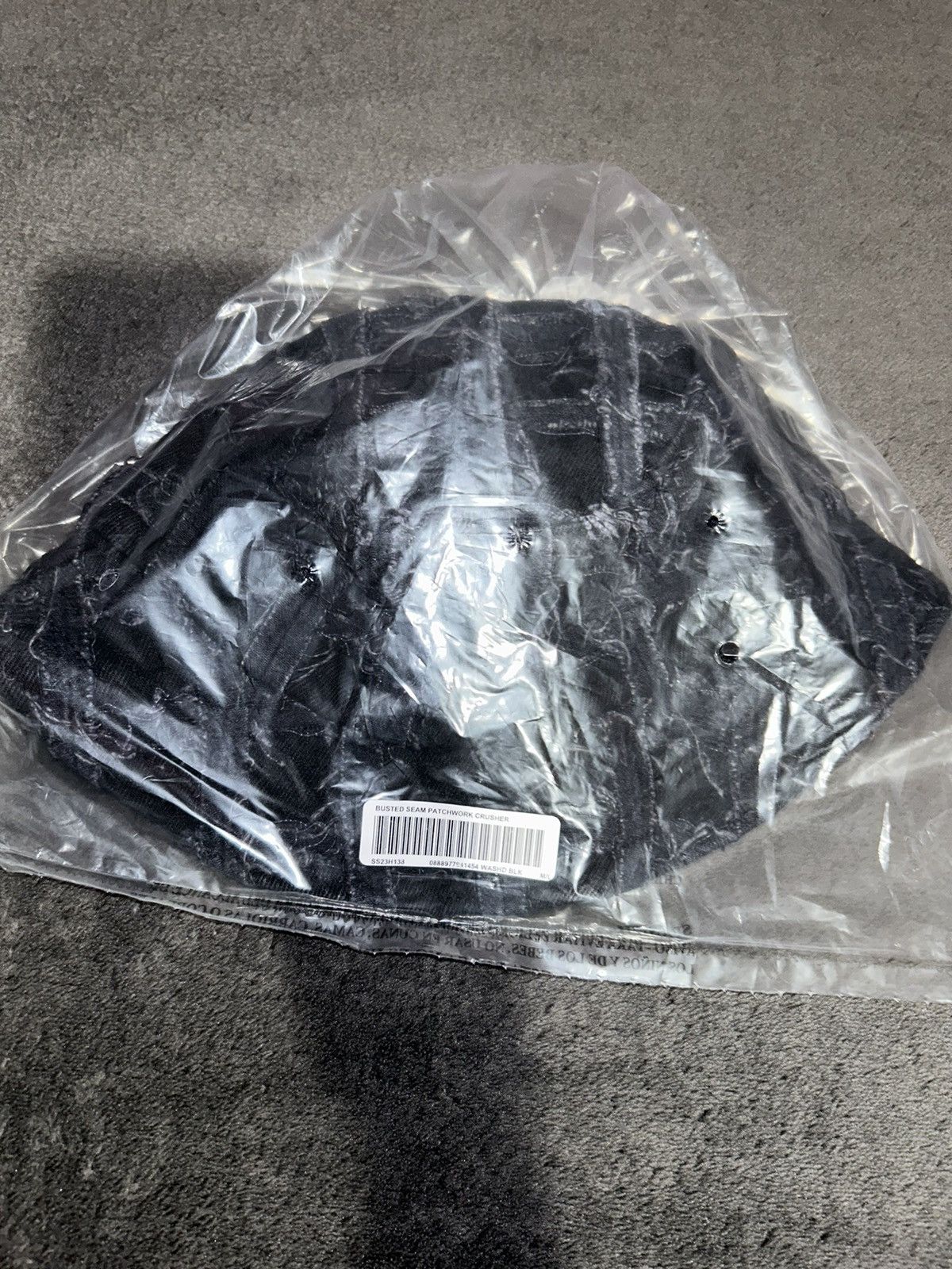 Supreme Supreme Black Patchwork Crusher Hat Size ONE SIZE - 1 Thumbnail