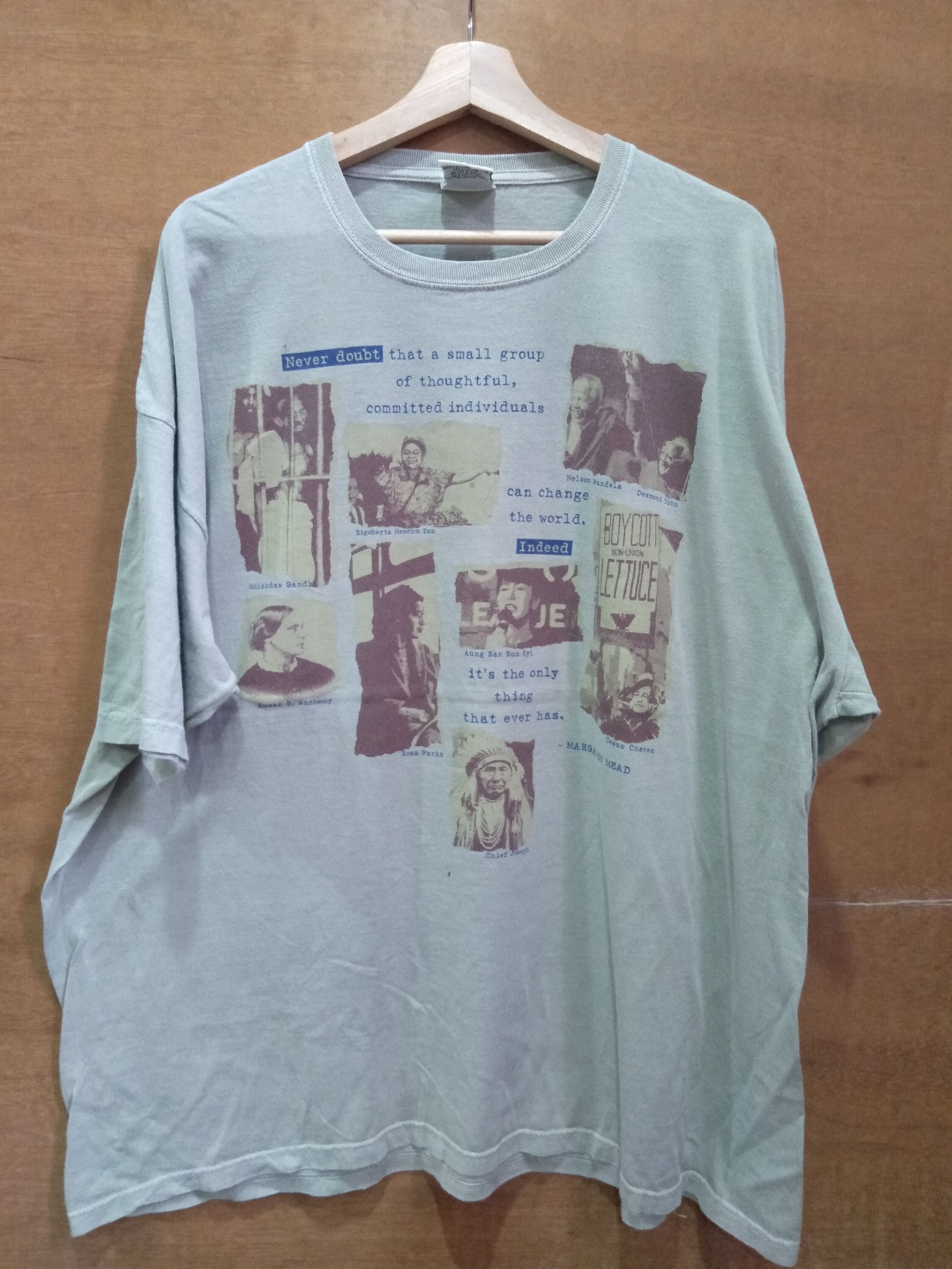 image of Made In USA x Vintage Leader Mahatma Gandhi Vd3 in Khaki, Men's (Size 2XL)