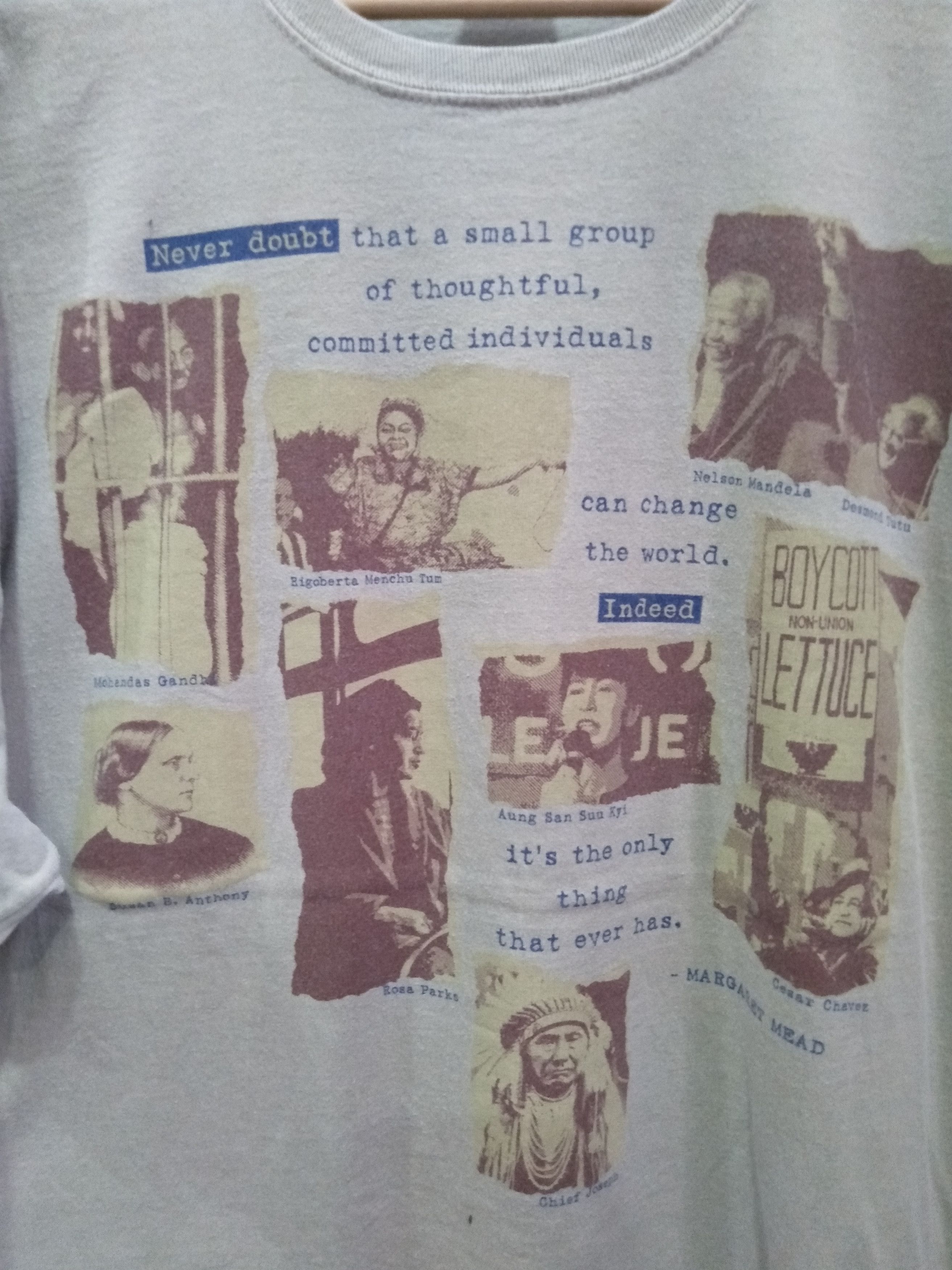 Vintage Vintage Leader Mahatma Gandhi vd3 Size US XXL / EU 58 / 5 - 2 Thumbnail
